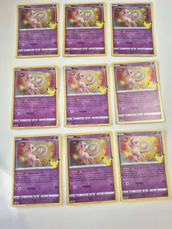 9x Mew 011/025 Celebrations Holo NM POKEMON Rare Near Mint - Image 1