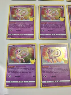 9x Mew 011/025 Celebrations Holo NM POKEMON Rare Near Mint - Image 2