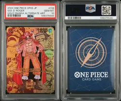 One Piece Card PSA10 Gol D Roger Gold Super Parallel SEC OP09 Rare - Image 1