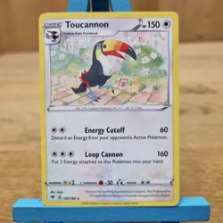 Toucannon 145/185 Vivid Voltage Pokemon Card - Image 1