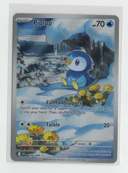 Pokemon Phantasmal Flames Piplup Illustration Rare IR 098/094 - Image 1