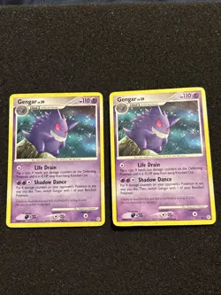 (x2) Gengar 27/130 MP-DMG Non Holo Rare Diamond & Pearl 2007 Pokemon TCG - Image 1