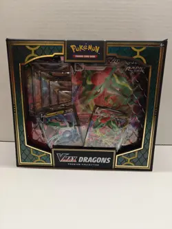 Sealed Pokemon TCG VMAX Dragons Premium Collection Box Rayquaza & Duraludon - Image 1
