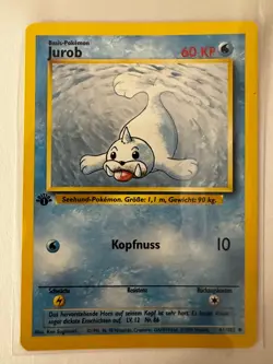 Pokemon Jurob 41/102 Basis Set 1. Edition Deutsch 1999 Vintage - Image 1