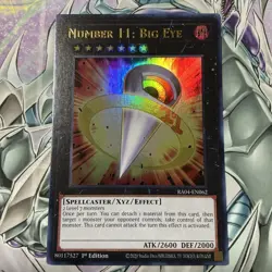 Number 11: Big Eye 1st Edition Ultra Rare RA04-EN062 Yu-Gi-Oh! M/NM - Image 1