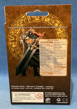 Yu-Gi-Oh! WARRIOR'S TRIUMPH * Factory Sealed English Structure Deck 1st Edition - Image 5