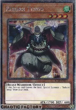 YUGIOH RA03-EN251 Reborn Tengu Platinum Secret Rare 1st Edition NM - Image 1