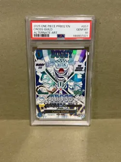 One Piece PRB02 English Cross Guild Alternate Art #OP09-057 PSA 10 - Image 1