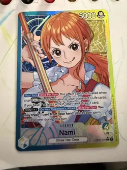 Nami Leader Alt Art OP11-041 L A Fist of Divine Speed One Piece Card Game NM - Image 1