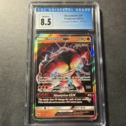 Pokemon Card Buzzwole GX Ultra Beast CGC 8.5 - Image 1
