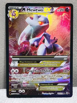 Pokemon M Mewtwo EX Mega Ultra Rare Holo Card 160/162 210 HP Psychic Infinity - Image 1