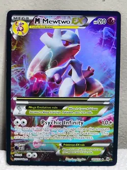 Pokemon M Mewtwo EX Mega Ultra Rare Holo Card 160/162 210 HP Psychic Infinity - Image 3