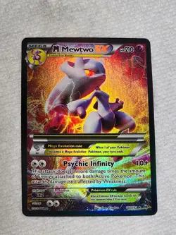Pokemon M Mewtwo EX Mega Ultra Rare Holo Card 160/162 210 HP Psychic Infinity - Image 4