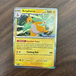 Ampharos Chaos Rising Prerelease Promo Pokemon Card Holo Rare - Image 1