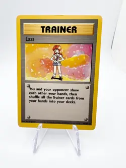 Pokemon card Lass Rare Base Set 075/102 LP - Image 1