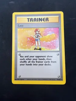Pokemon card Lass Rare Base Set 075/102 LP - Image 3