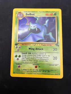 1st Edition Golbat 34/62 Fossil Set - Uncommon Pokemon Card - NM - Image 3