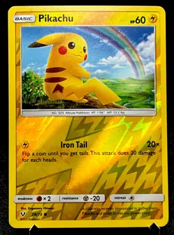 Pikachu 28/73 NM Reverse Holo Follow the Rainbow Art Pokemon Card! - Image 1