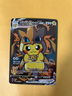 Pikachu M Charizard X + Y Pokemon Cute Cosplay Doujin ACG HOLO Card NM - Image 3