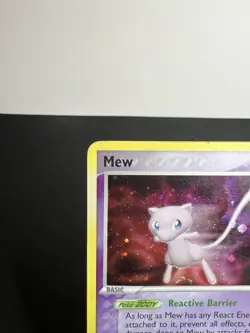 Pokemon TCG Mew 4/17 Holo Rare Card DMG - Image 4
