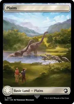 Plains (21) - Near Mint MTG Universes Beyond: Jurassic World Collection - Image 1