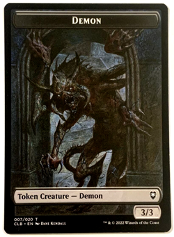 MTG Demon Token Commander Legends: Battle for Baldur's Gate 007/020 NM - Image 1