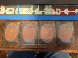MTG Lightning Bolt 4th Edition Signed Playset 4x by Christopher Rush - See Pics - Image 2