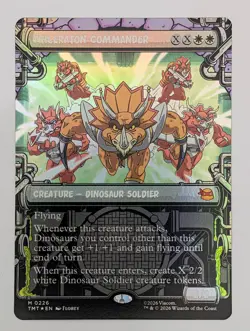 (Foil) Triceraton Commander (Showcase) (226) Teenage Mutant Ninja Turtles Mtg NM - Image 1