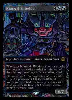 Krang & Shredder (Borderless) Foil R Teenage Mutant Ninja Turtles 201 LP - Image 1