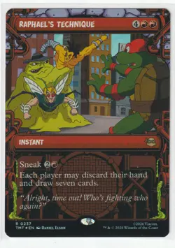 Raphael's Technique (Showcase) 237 TMT Magic: The Gathering R Foil NM - Image 1