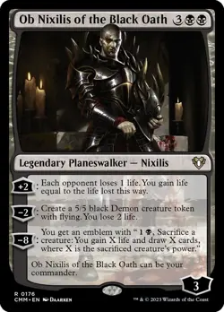 MTG - Ob Nixilis of the Black Oath - Commander Masters - X1 - (LP) - #H7568 - Image 1
