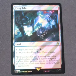 Fiery Islet Ext. Art Surge FOIL 1086 MTG Universes Beyond: Doctor Who Rare NM - Image 1
