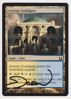 Signed Azorius Guildgate MP Return to Ravnica Artist Drew Baker 2012 MTG Magic! - Image 1