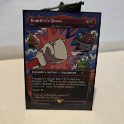 Wizards MTG Knuckles's Gloves - Secret Lair Drop - Sonic the Hedgehog - Image 1