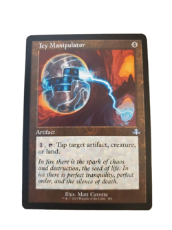1x Icy Manipulator Retro Frame Dominaria Remastered MTG Magic the Gathering NM - Image 1