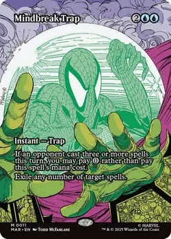 [1x] Mindbreak Trap - Borderless Near Mint, English UB: Spider-Man MTG Magic - Image 1