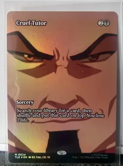 Cruel Tutor - BORDERLESS FOIL - MtG Avatar: the Last Airbender - Image 1