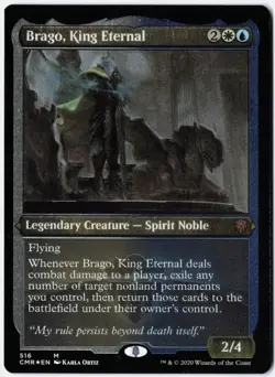 MTG *Brago, King Eternal (Foil Etched) X1* (NM) 516 Commander Legends Magic - Image 1