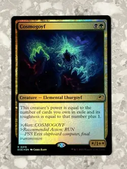 Cosmogoyf 215 FOIL R MTG Edge of Eternities NM X1 - Image 1