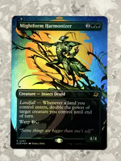 Mightform Harmonizer (Borderless) 297 FOIL R MTG Edge of Eternities NM X1 - Image 1