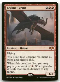 Leyline Tyrant #221 MTG Tarkir Dragonstorm TDC NM X1 - Image 1