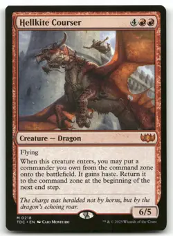 Hellkite Courser #218 MTG Tarkir Dragonstorm TDC NM X1 - Image 1