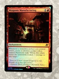 Weapons Manufacturing 168 FOIL R MTG Edge of Eternities NM X1 - Image 1