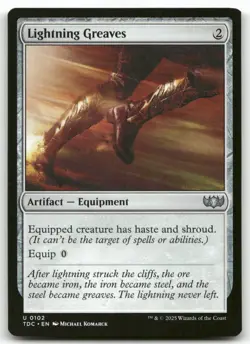 Lightning Greaves #102 MTG Tarkir Dragonstorm TDC NM X1 - Image 1