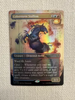 Colorstorm Stallion (Borderless) FOIL Secrets of Strixhaven R0299 MTG NM - Image 1