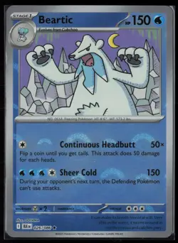 BEARTIC (MASTER BALL PATTERN) 026/086 Rare SV: Black Bolt Pokemon Near Mint - Image 1