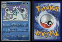 BEARTIC (MASTER BALL PATTERN) 026/086 Rare SV: Black Bolt Pokemon Near Mint - Image 3