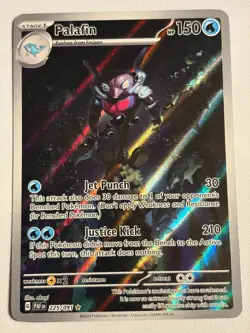 Pokemon TCG: Palafin (225/091) Illustration Rare -- SV: Paldean Fates - Image 1