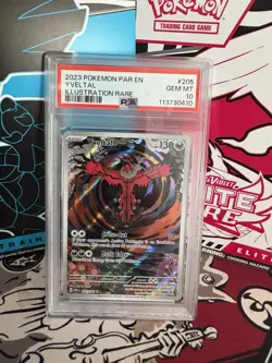 PSA 10! GEM! Yveltal (205/182) Paradox Rift S&V Illustration Rare Pokemon Card! - Image 1