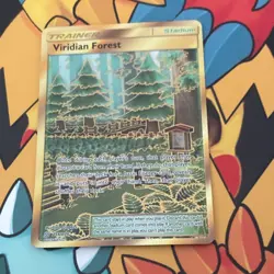 Pokemon TCG Viridian Forest 256/236 Sm-Unified Minds Secret Rare Stadium Foil EN - Image 1
